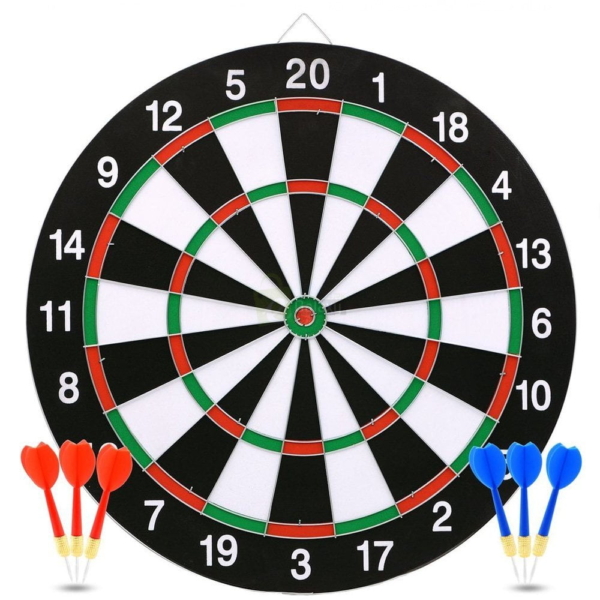 17 Inches Dart Board Game Wooden Adult Game Online In Pakistan